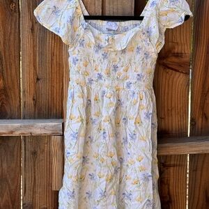 Children’s Place Floral Dress with Smocked Details